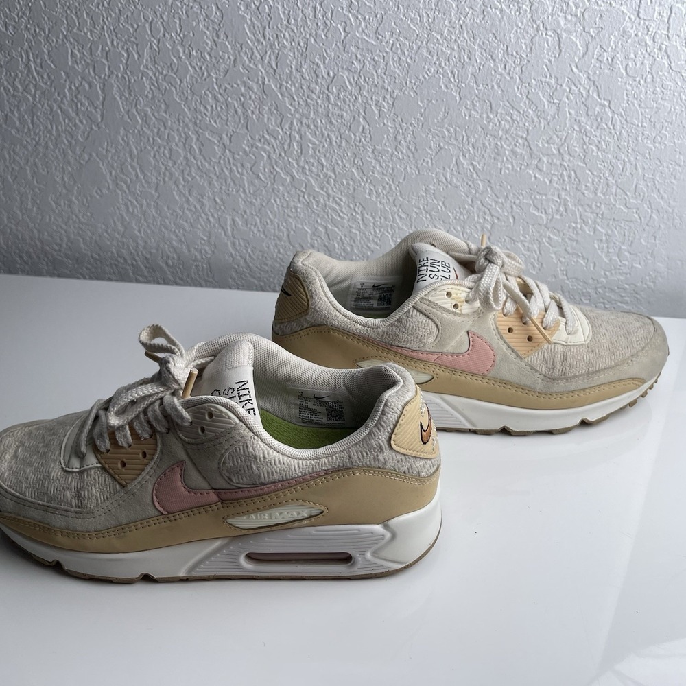 Nike Air Max Sun Club DJ9997-101 Womens Size 9 Beige/Orange - Picture 7 of 8